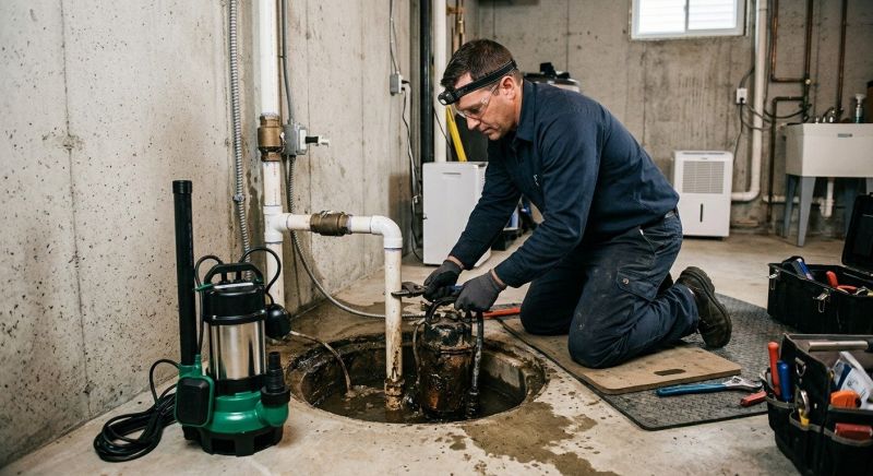 Sump Pump Relocation in Manchester, NH
