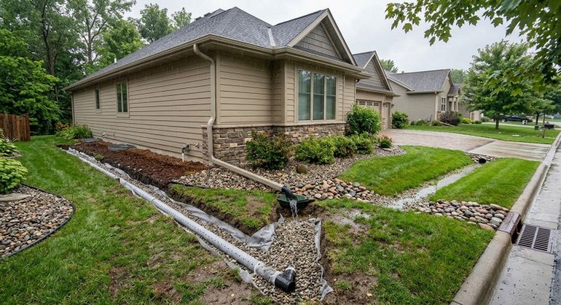 Backyard Water Runoff Control Service